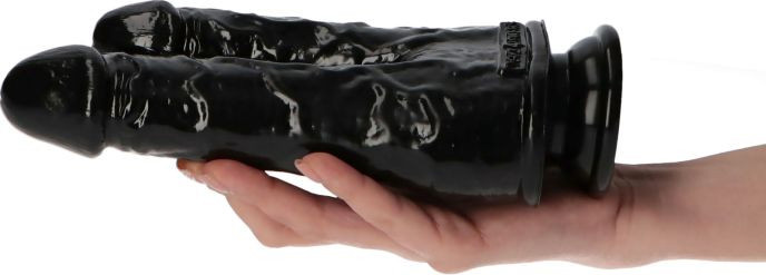Dildo Dublu Italian Cock Black 21 cm