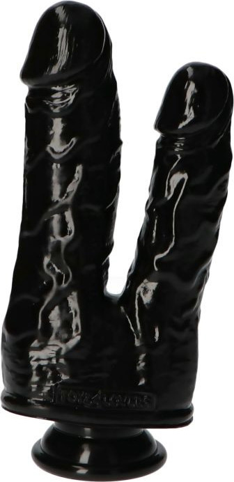 Dildo Dublu Italian Cock Black 21 cm