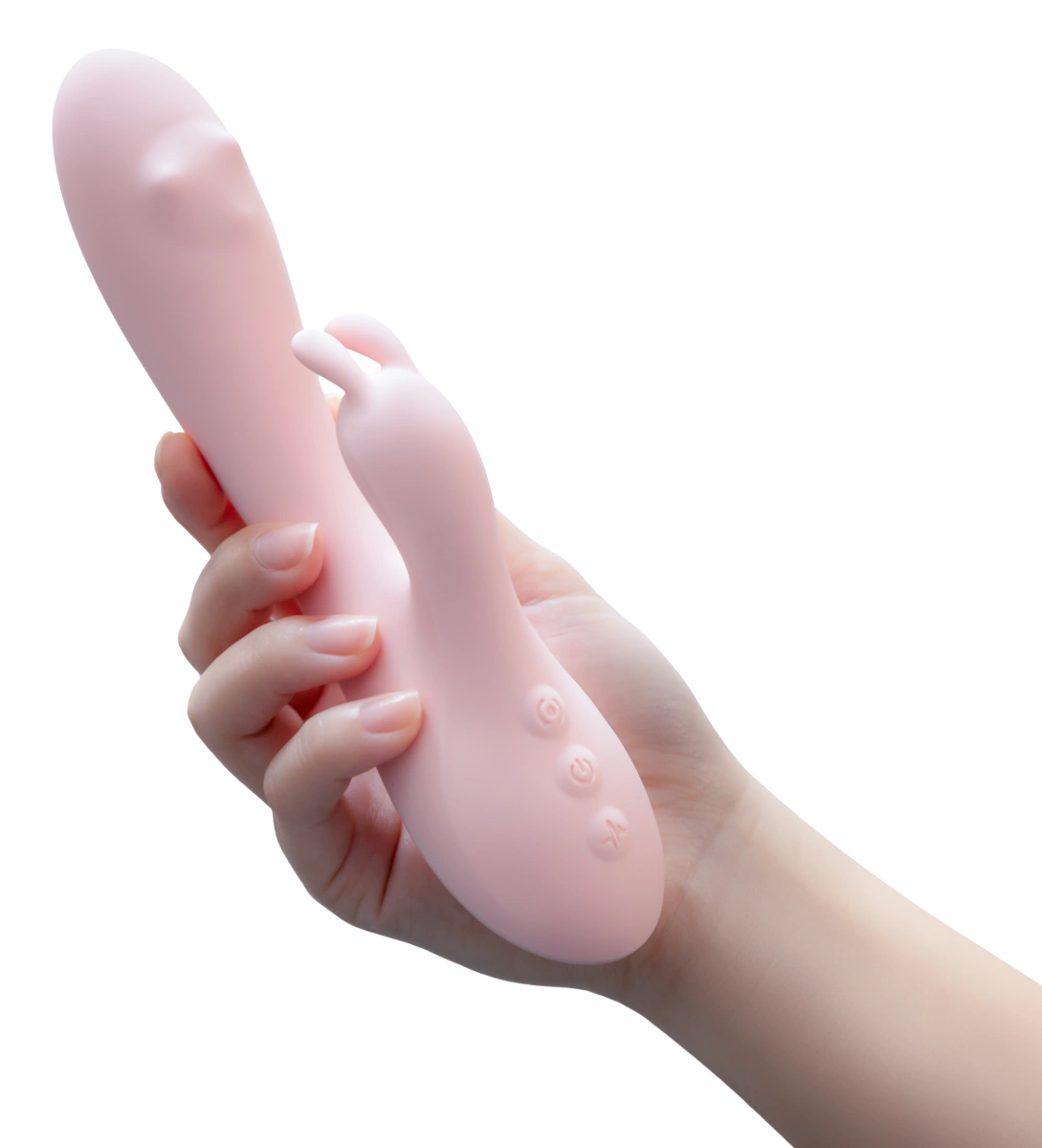 Vibrator Iepuras Fairy Flutter, 10 Moduri Vibratii, Silicon, USB, Roz, 19 .7 cm