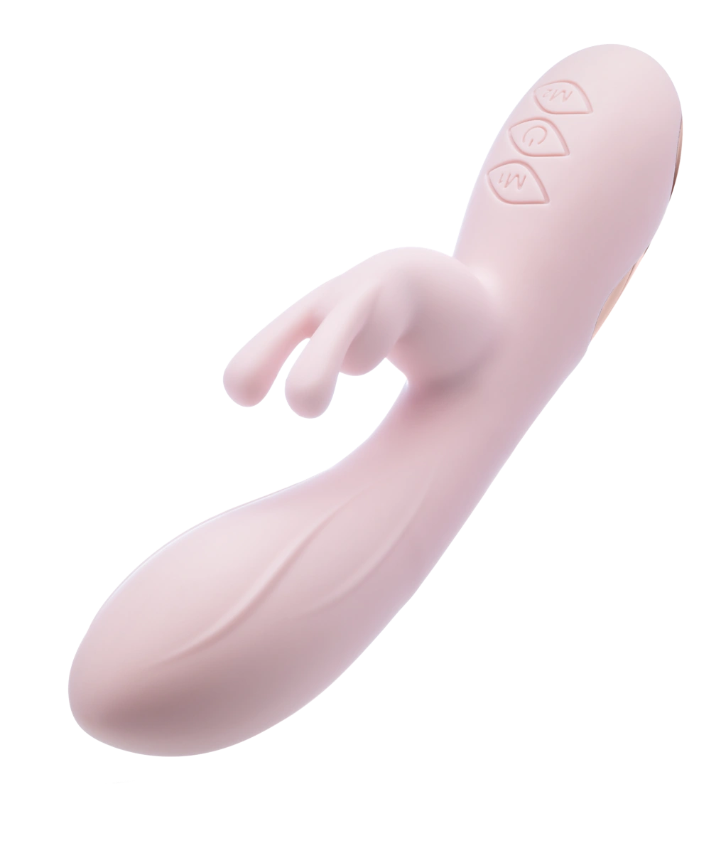 Vibrator Iepuras Morgan, 10 Moduri Vibratii, Silicon, USB, Roz, 19.7 cm