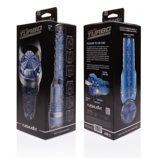 Masturbator Fleshlight Turbo Core, Albastru
