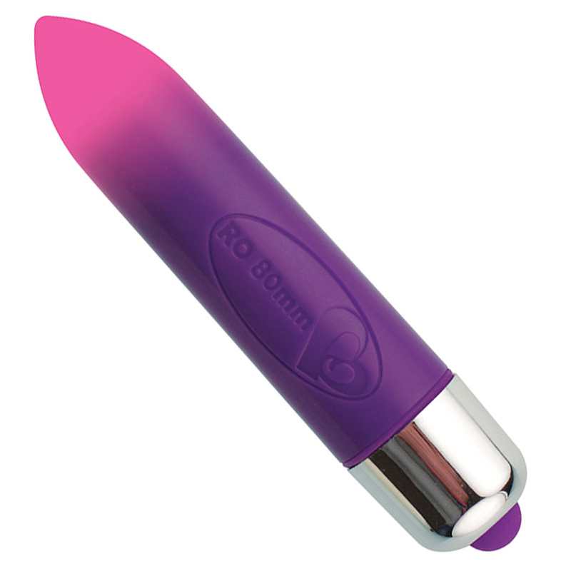 Glont Vibrator Colour Me Orgasmic, 7 Functii Vibratii, Mov, 8 cm
