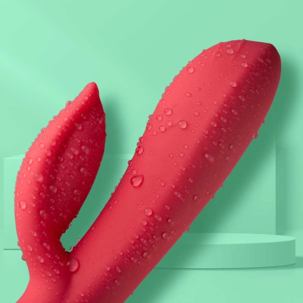 Set Love Me Vibrator si Inel, 10 Moduri Vibratii, Silicon, USB, Rosu/Negru