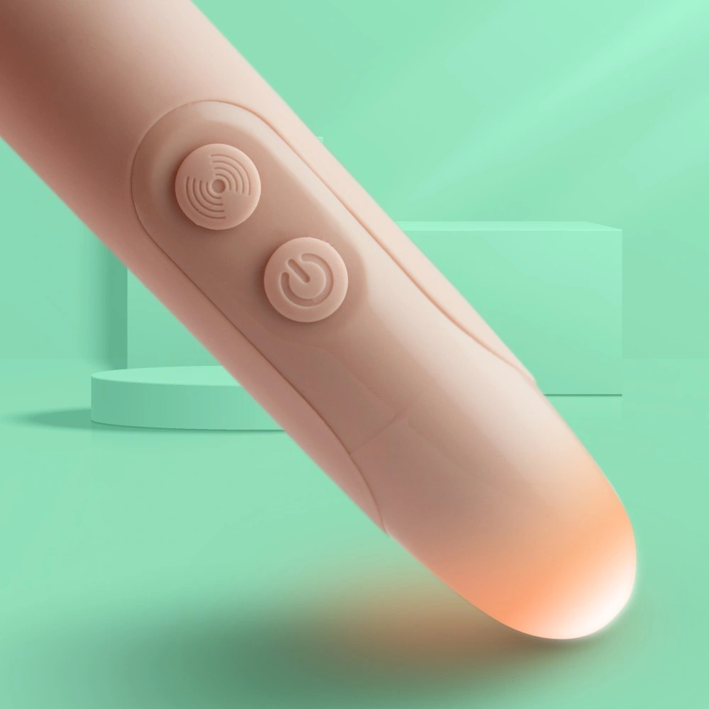 Vibrator Wand Take Me, 10 Moduri Vibratii, Silicon, Bej, 22.9 cm