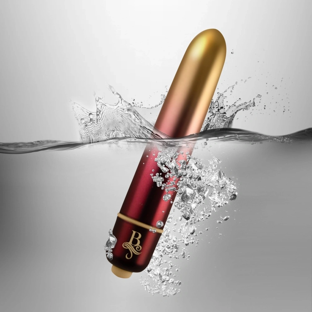 Vibrator Glont Boudoir Debutante, 10 Moduri Vibratii, Auriu, 9 cm