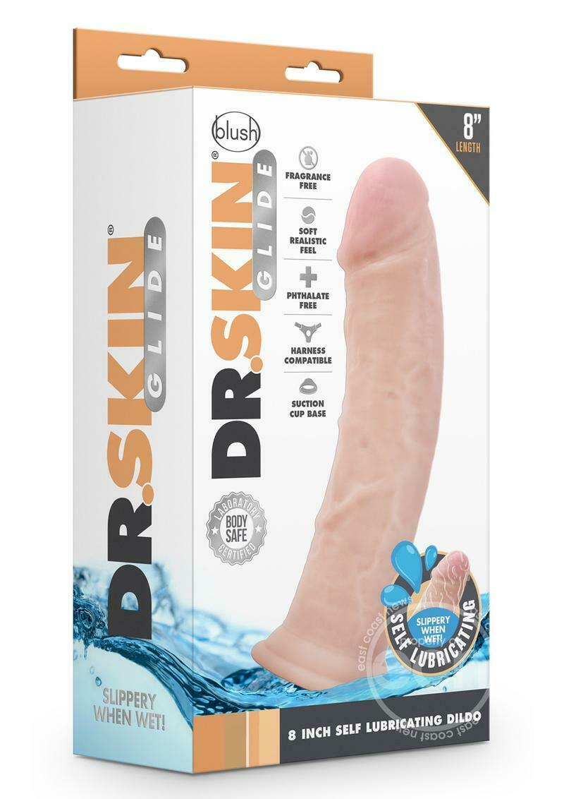 Dildo Realist Autolubrifiant Dr. Skin Realistic Feel Vanilla 22 cm