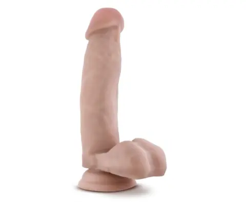Dildo Realist Dr. Skin Dr. Mark cu Ventuza, PVC, Natural, 17.7 cm