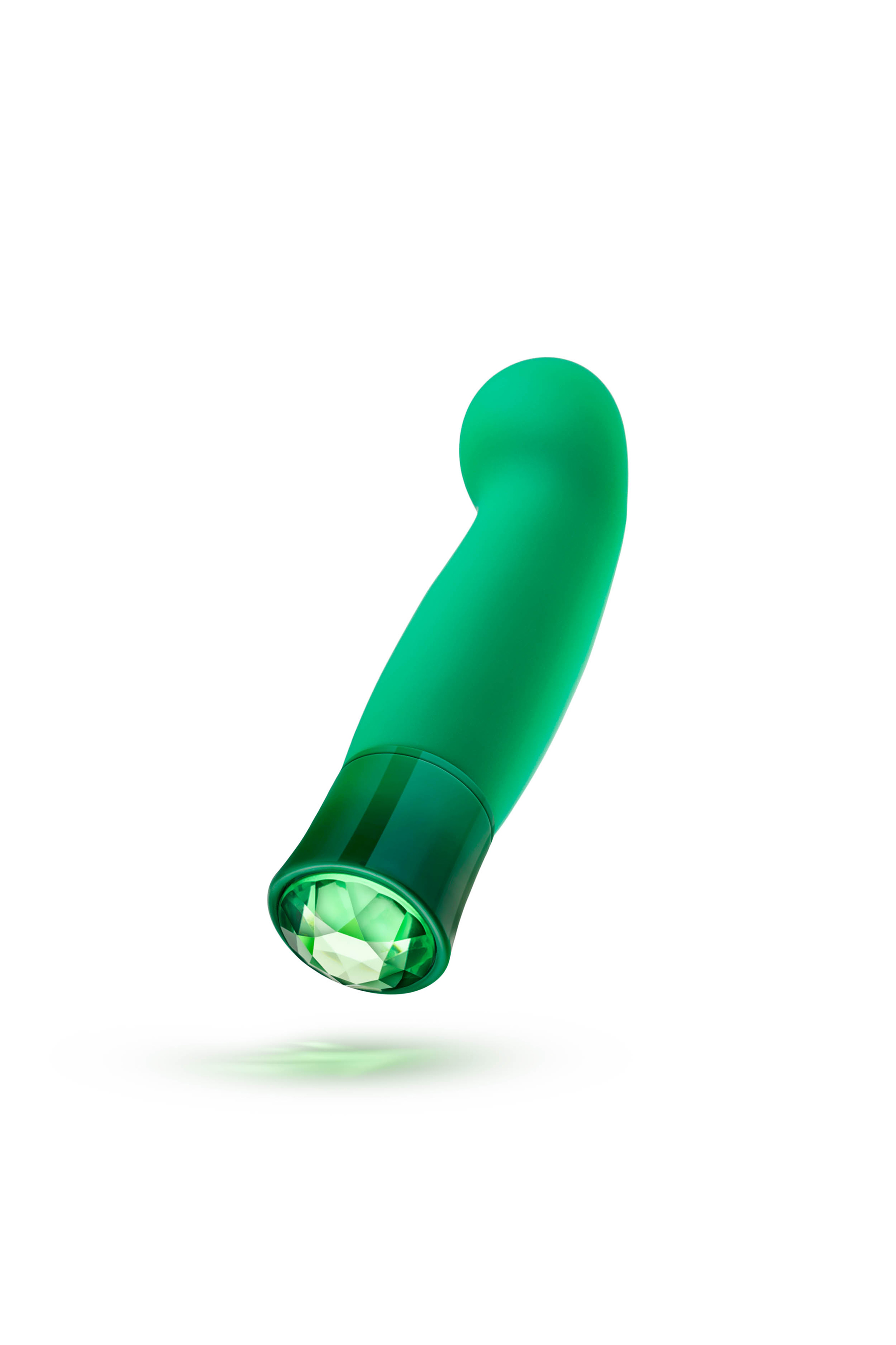 Vibrator Enchanting Emerald, 10 Moduri Vibratii, Silicon, USB, IPX7, Verde, 13.9 cm