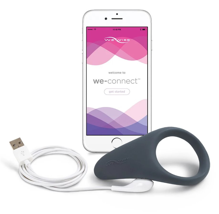 Inel Penis Verge, Silicon, Bluetooth, Free App, IPX 7, USB, Negru
