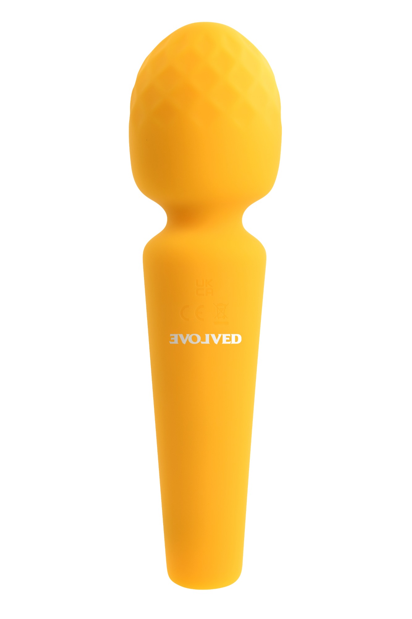 Vibrator Wand Sunshine, 10 Moduri Vibratii, Silicon Lichid, USB, Galben, 17 cm
