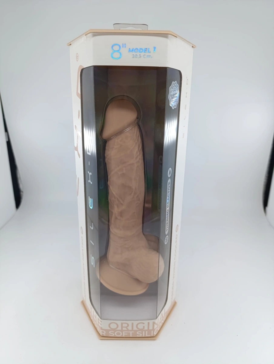 Dildo Thermo Reactive Silicon cu Memorie Dubla Densitate 20 cm