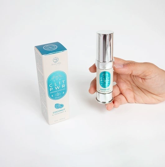 Balsam Stimulator pentru Clitoris Clit PWR cu Efect Vibrator si de Incalzire, Aroma Cocos, 15 ml