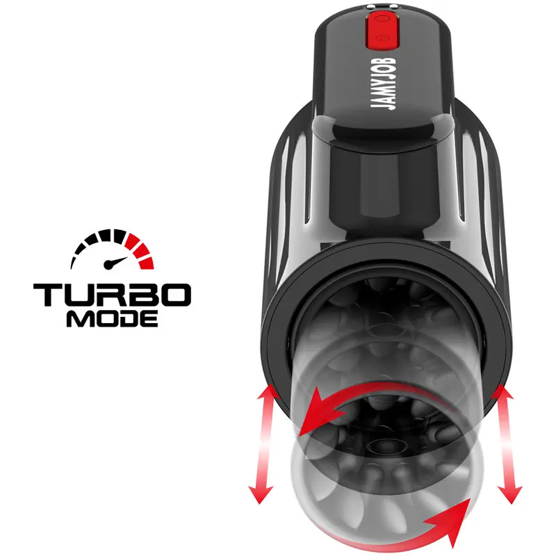 Masturbator Vortex, 10 Moduri Impingere si Rotatii, USB, Negru