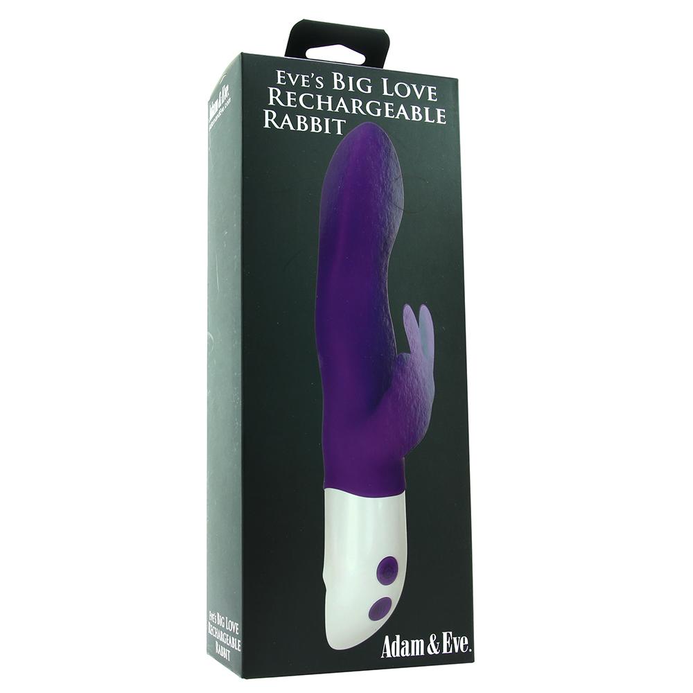 Vibrator Eve's Big Love 7 Moduri Vibratii Silicon USB Mov 25 cm