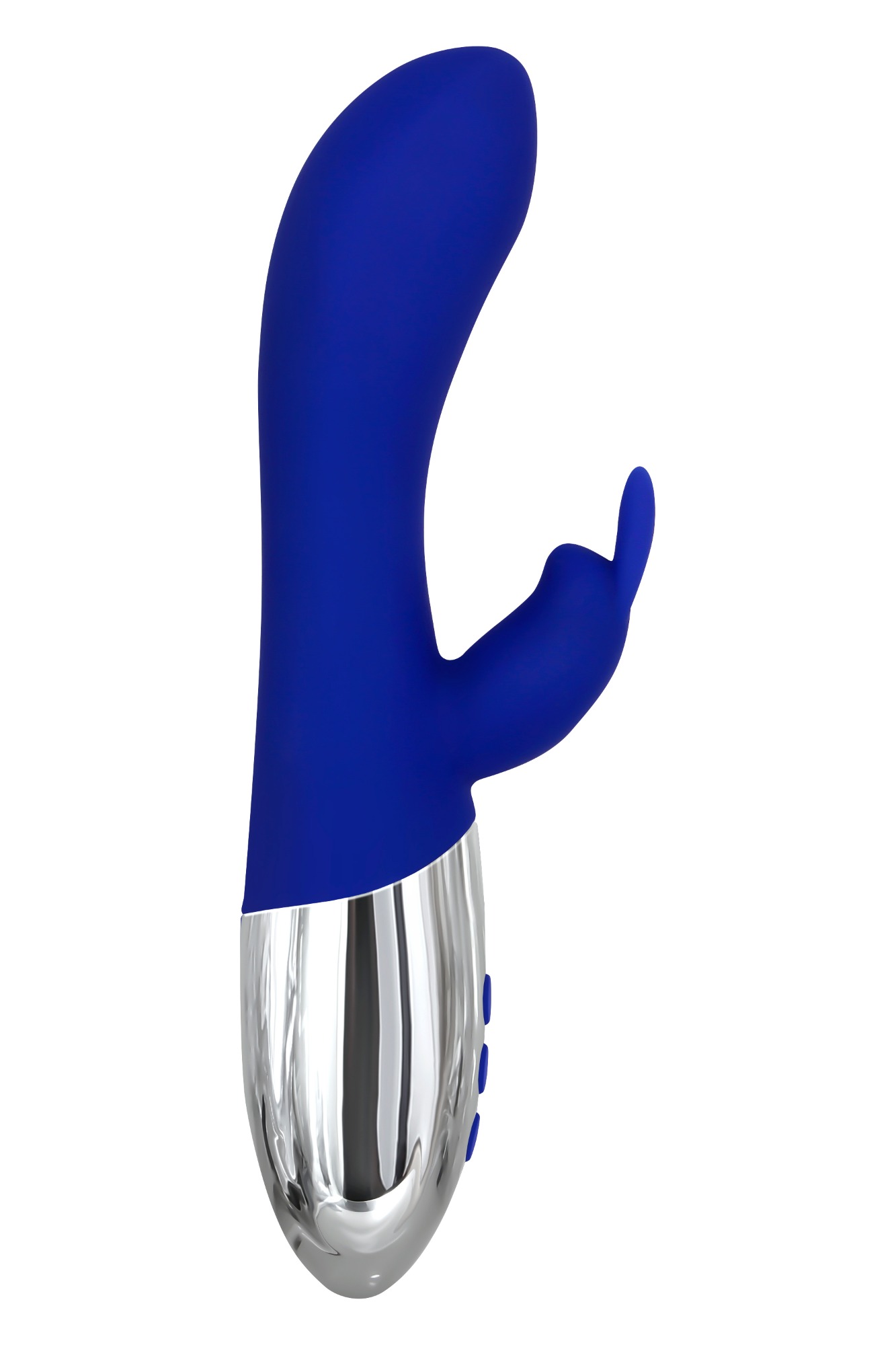 Vibrator Royal Rabbit Warming, 10 Moduri Vibratii, Silicon, USB, Albastru, 19.6 cm