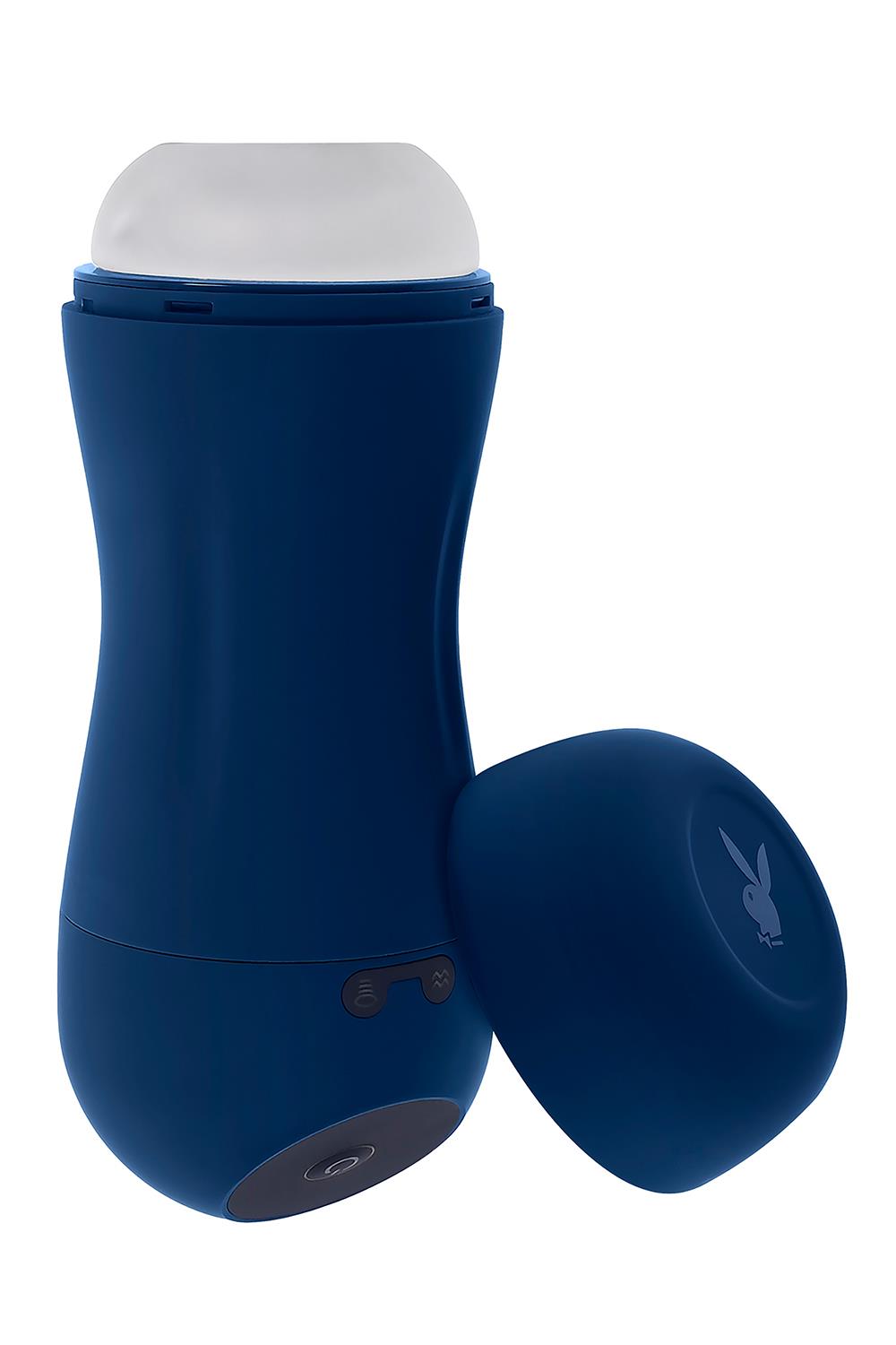 Masturbator Playboy Gusto, 12 Moduri Vibratii, 6 Moduri Suctiune, TPE, 21.6 cm