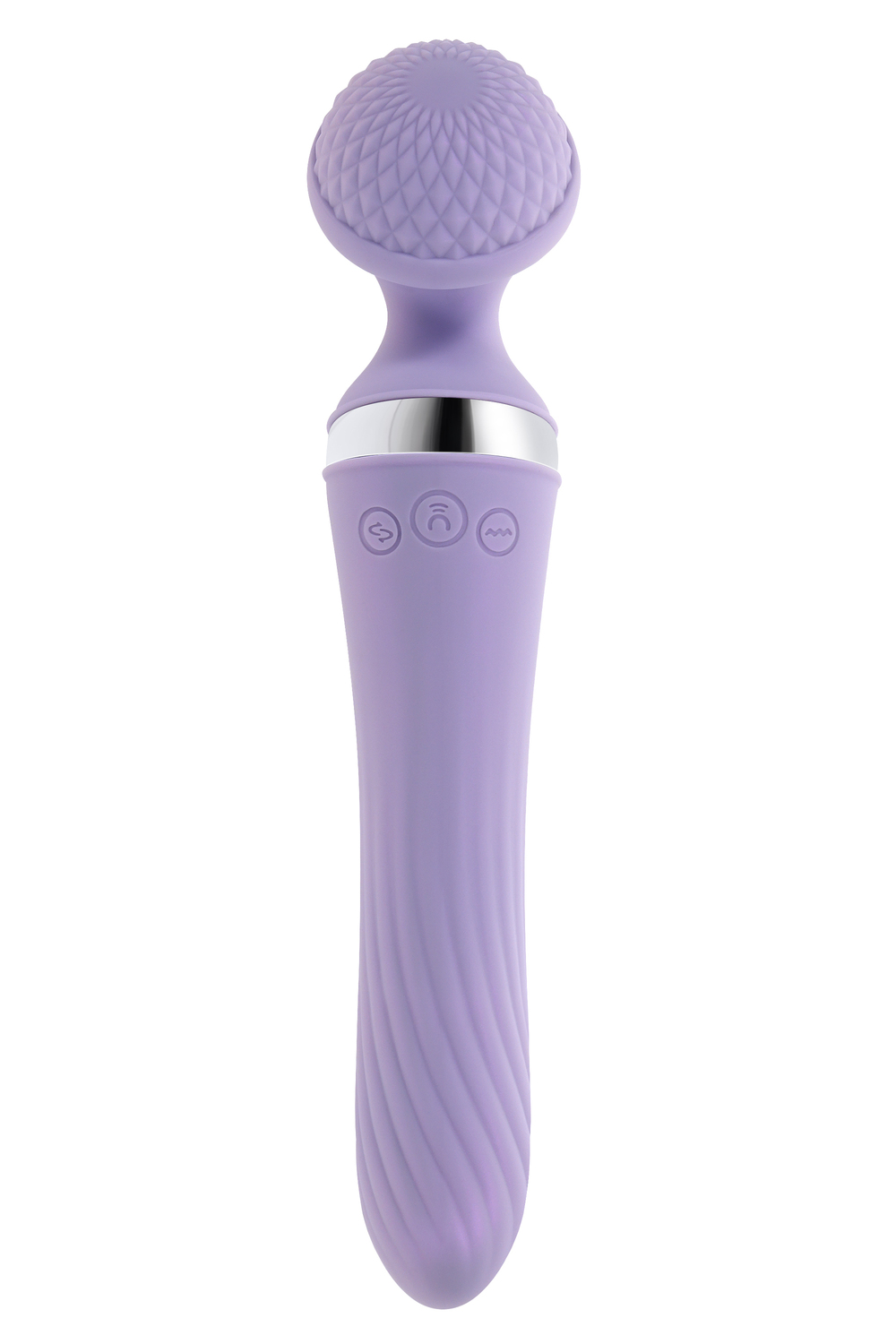 Vibrator Playboy Dual Wand Vibrato Playboy, Silicon, USB, Lila, 24 cm