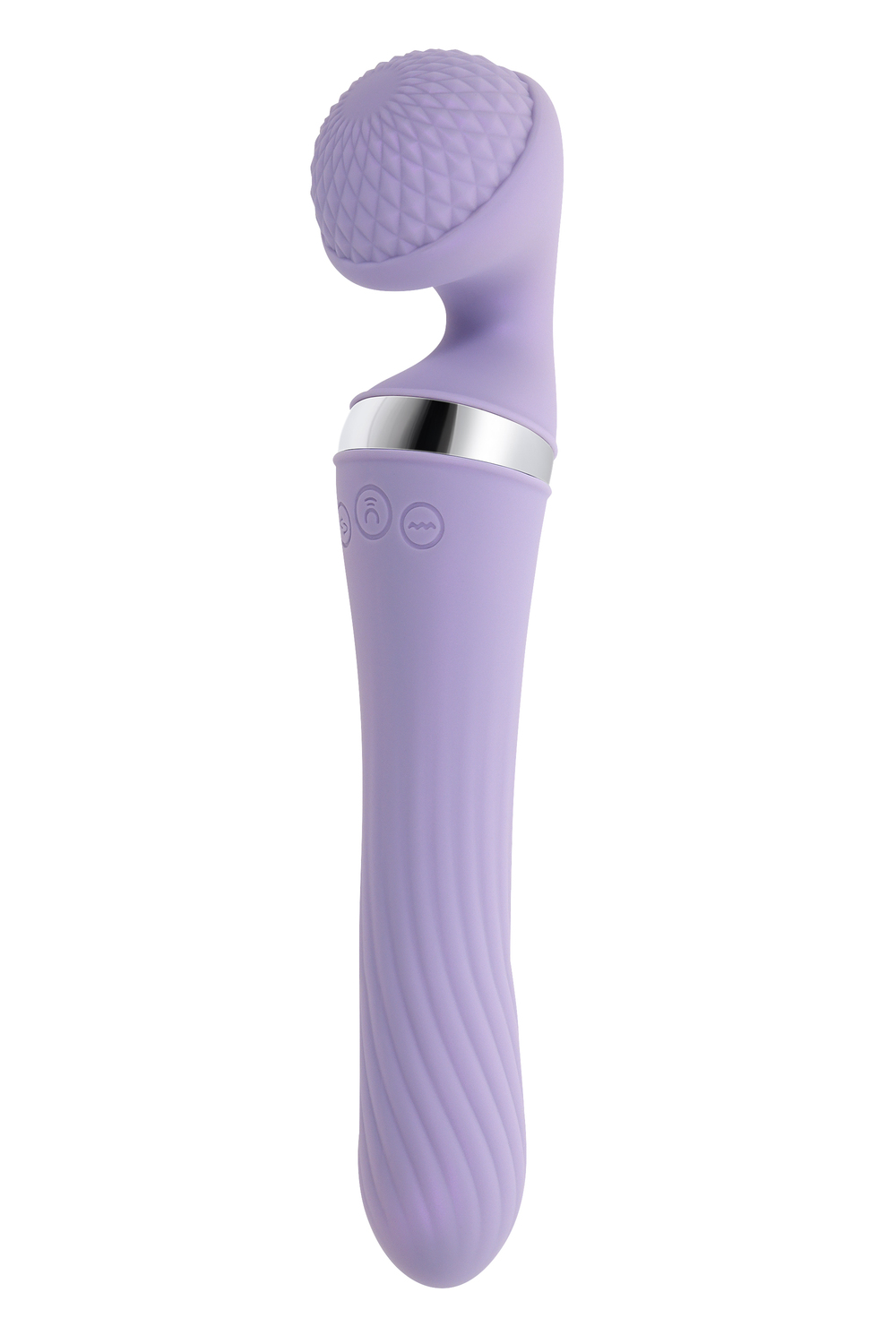 Vibrator Playboy Dual Wand Vibrato Playboy, Silicon, USB, Lila, 24 cm