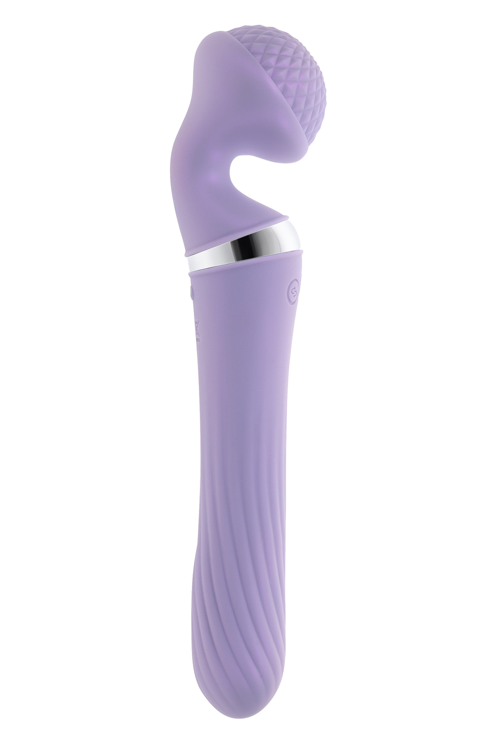 Vibrator Playboy Dual Wand Vibrato Playboy, Silicon, USB, Lila, 24 cm