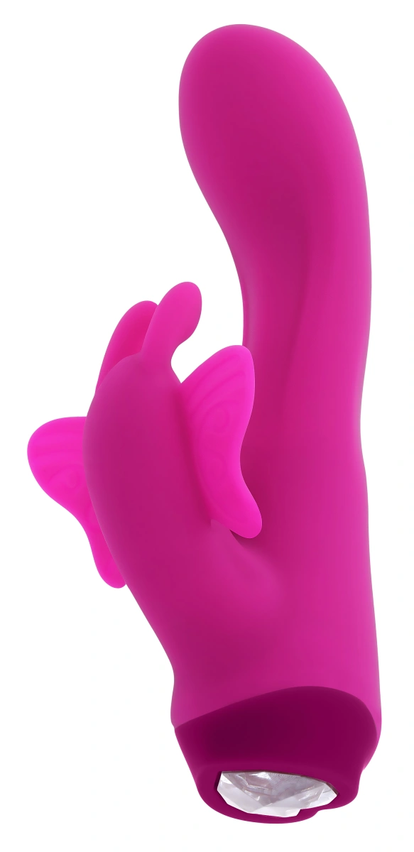 Vibrator Butterfly Love, 10 Moduri Vibratii, Silicon, USB, Roz, 13.8 cm