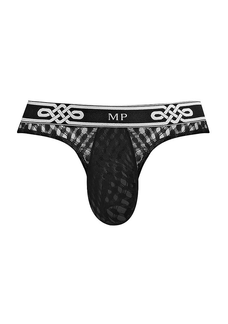 Bikini Tanga Lo Rise Thong, Negru, L/XL