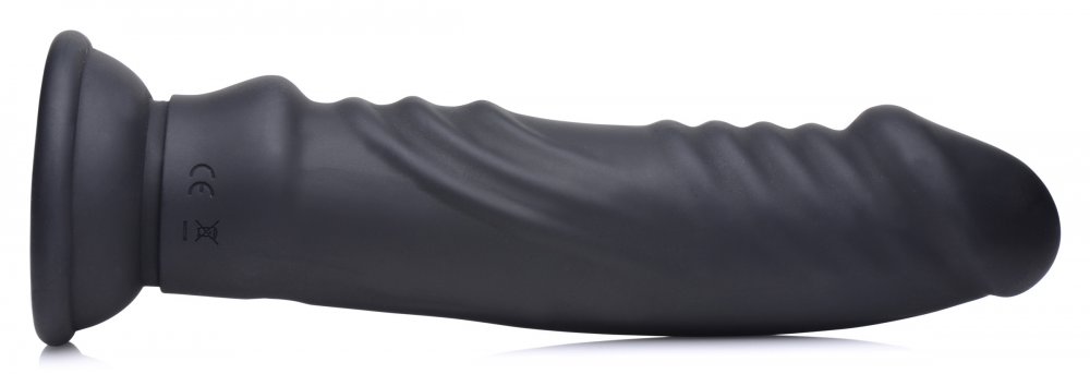 Vibrator E-Stim Pro Remote Control, 5 Functii Vibratii + Electrosocuri, Silicon, USB, Negru, 20.3 cm
