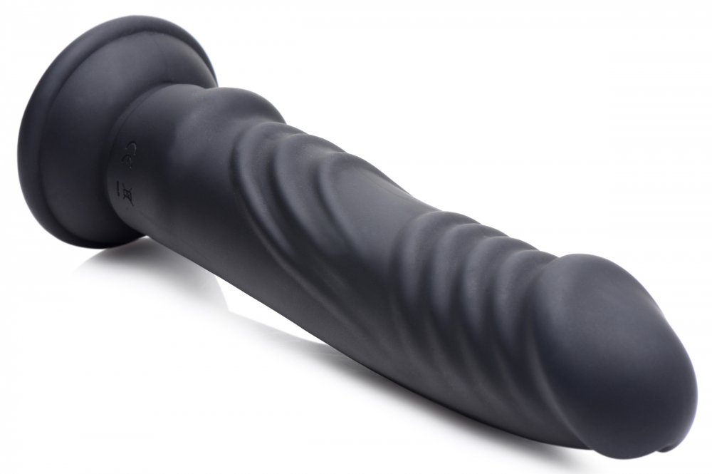 Vibrator E-Stim Pro Remote Control, 5 Functii Vibratii + Electrosocuri, Silicon, USB, Negru, 20.3 cm