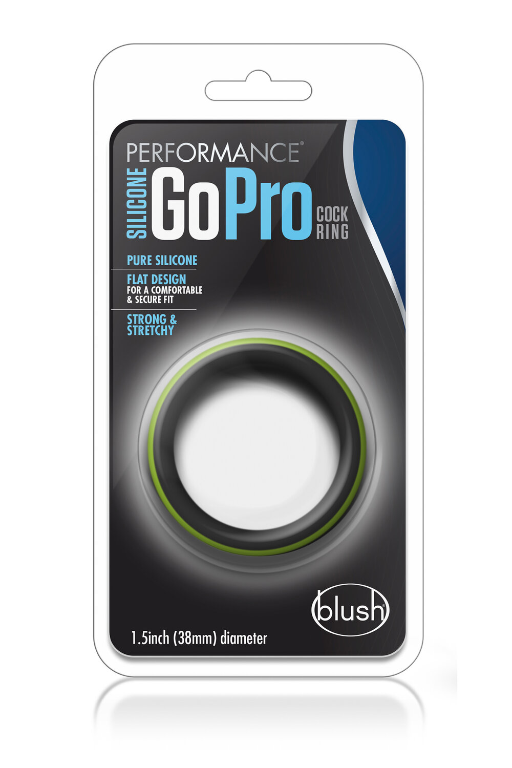 Inel de Penis GoPro Performance Silicon Negru/Verde