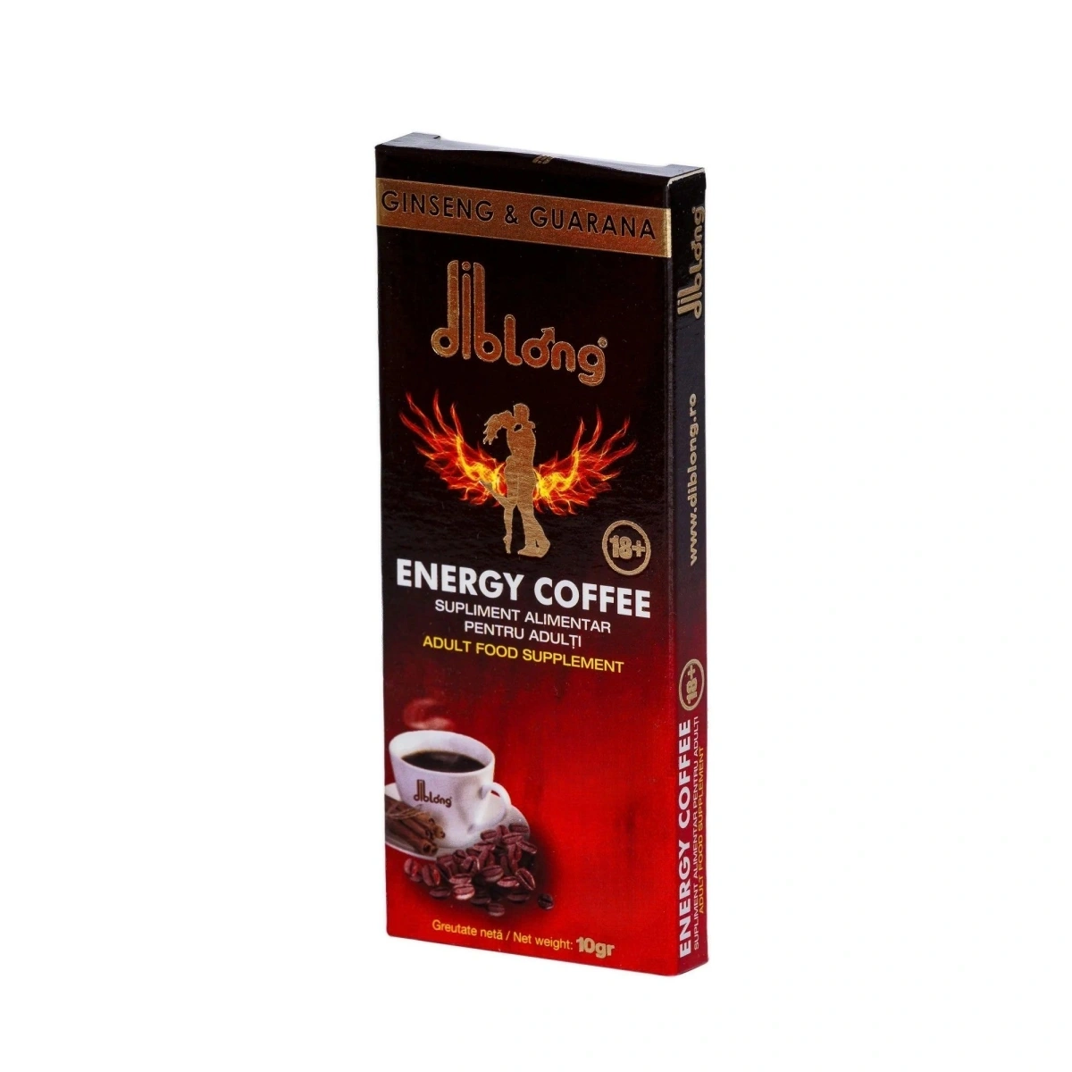 Supliment alimentar Diblong Energy Coffee pentru barbati, formula de cafea instant cu plante care sustin sanatatea sexuala si functia erectila, 10g