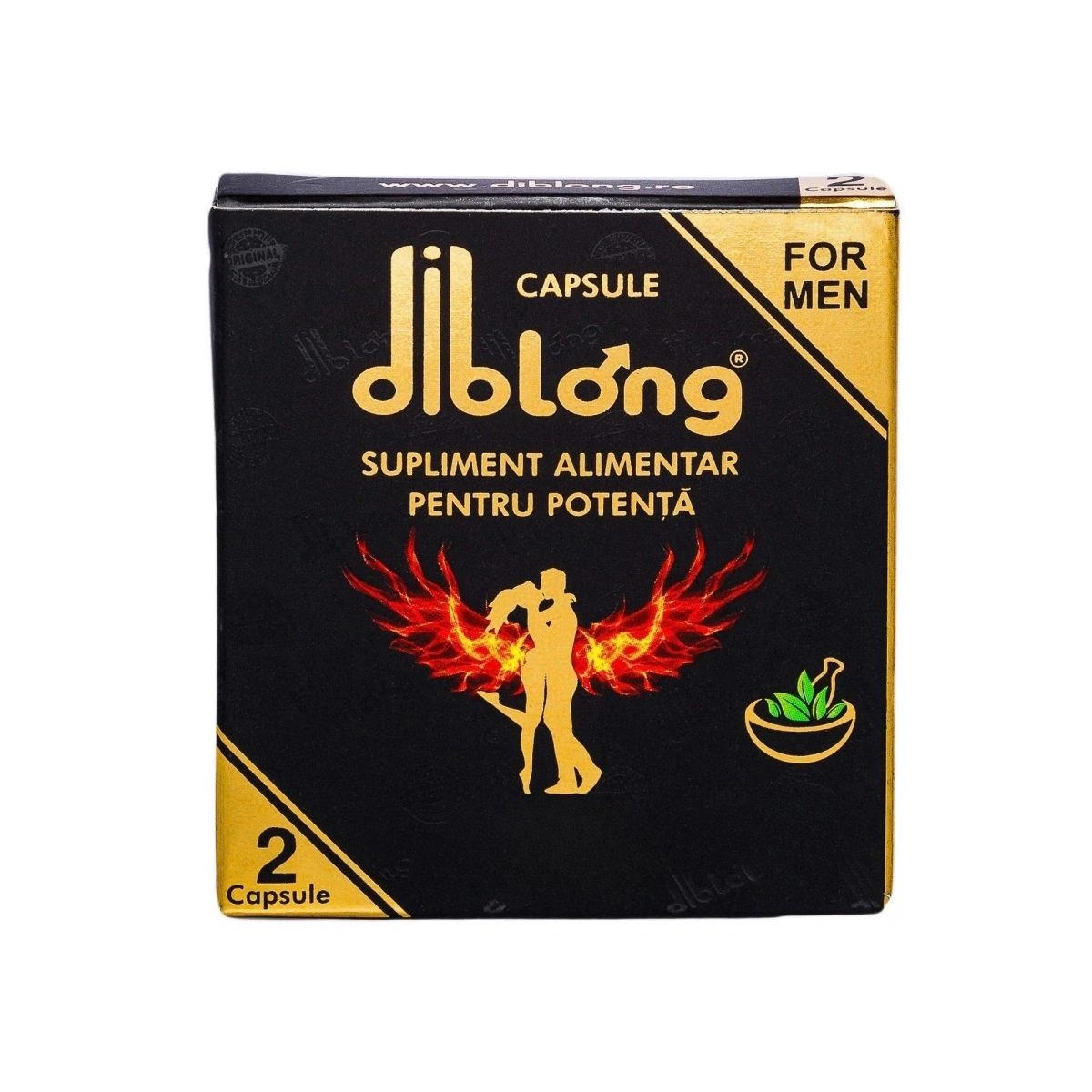 Supliment alimentar Capsule Diblong Ginseng pentru barbati, sub forma de capsule, cu plante care sustin sanatatea sexuala si functia erectila, 1 cutie x 2 buc