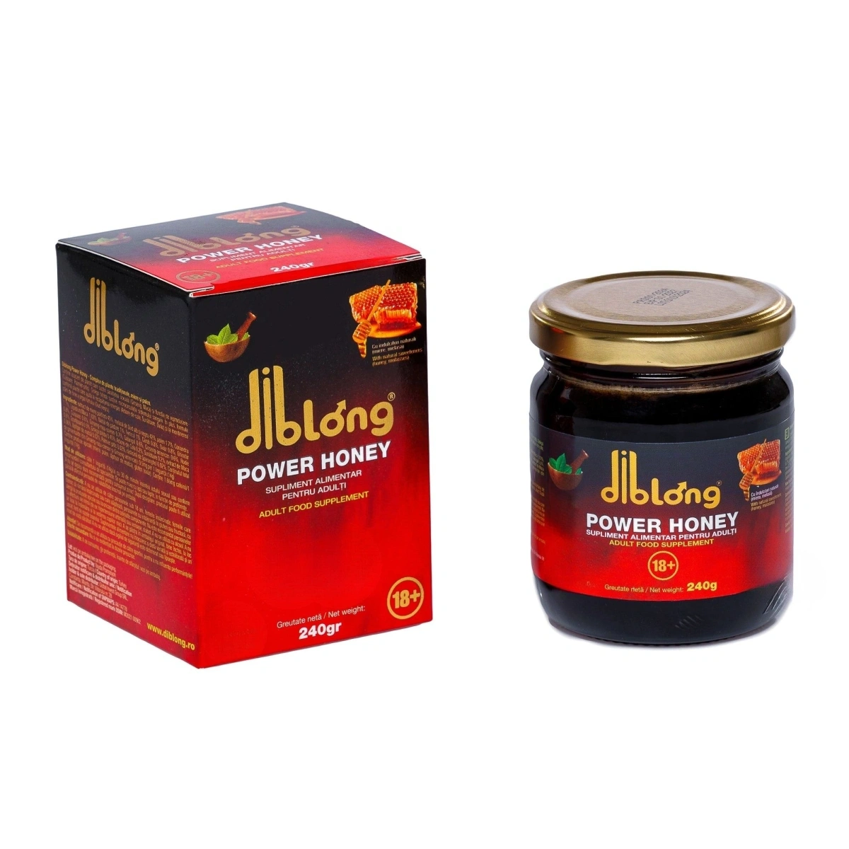 Supliment Alimentar pe Baza de Miere cu Potential Afrodisiac DIBLONG, Sustine Sanatatea Sexuala si Vitalitatea, 240 grame