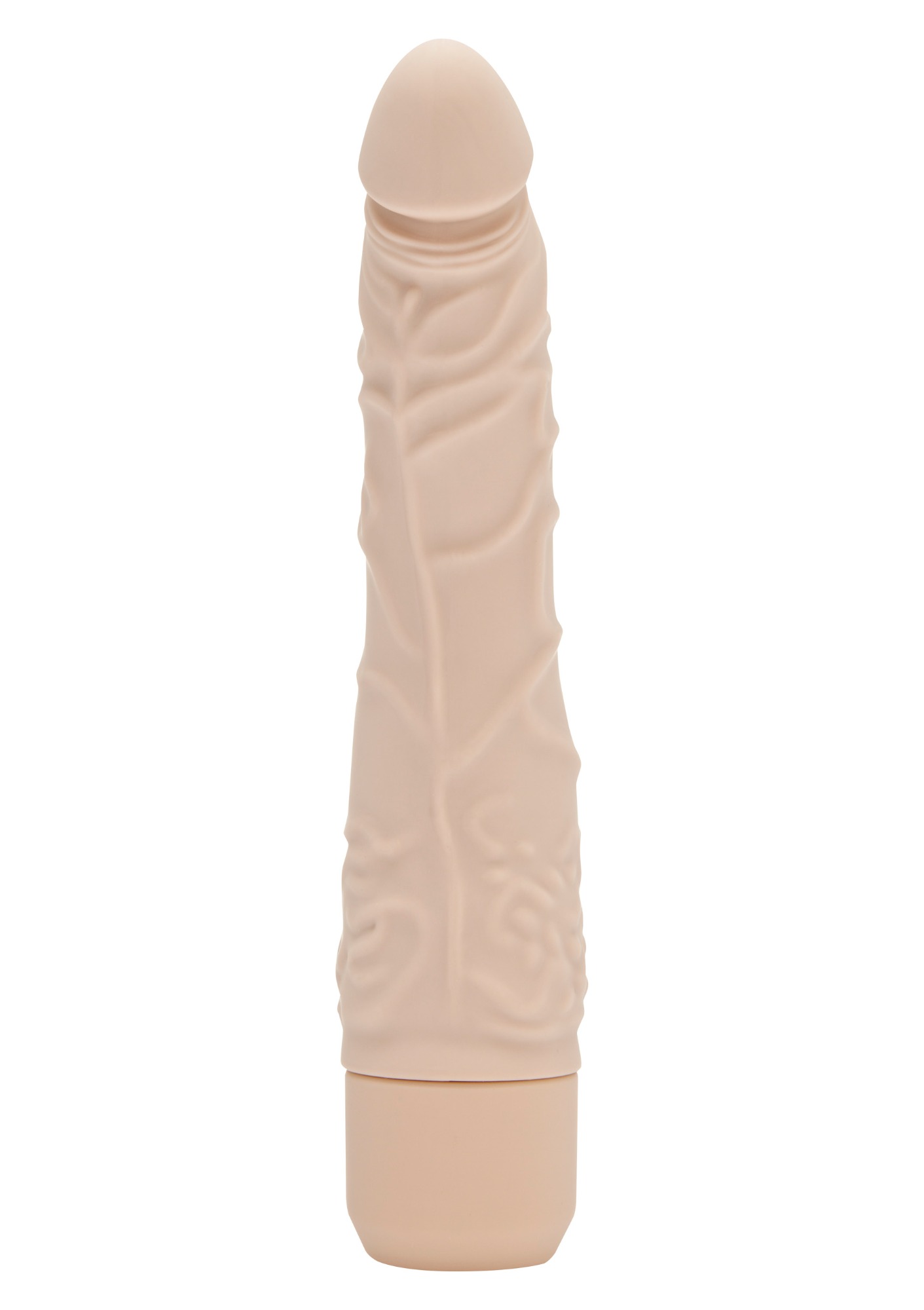 Vibrator Realist Classic, 7 Moduri Vibratii, Silicon, Natural, 20.7 cm