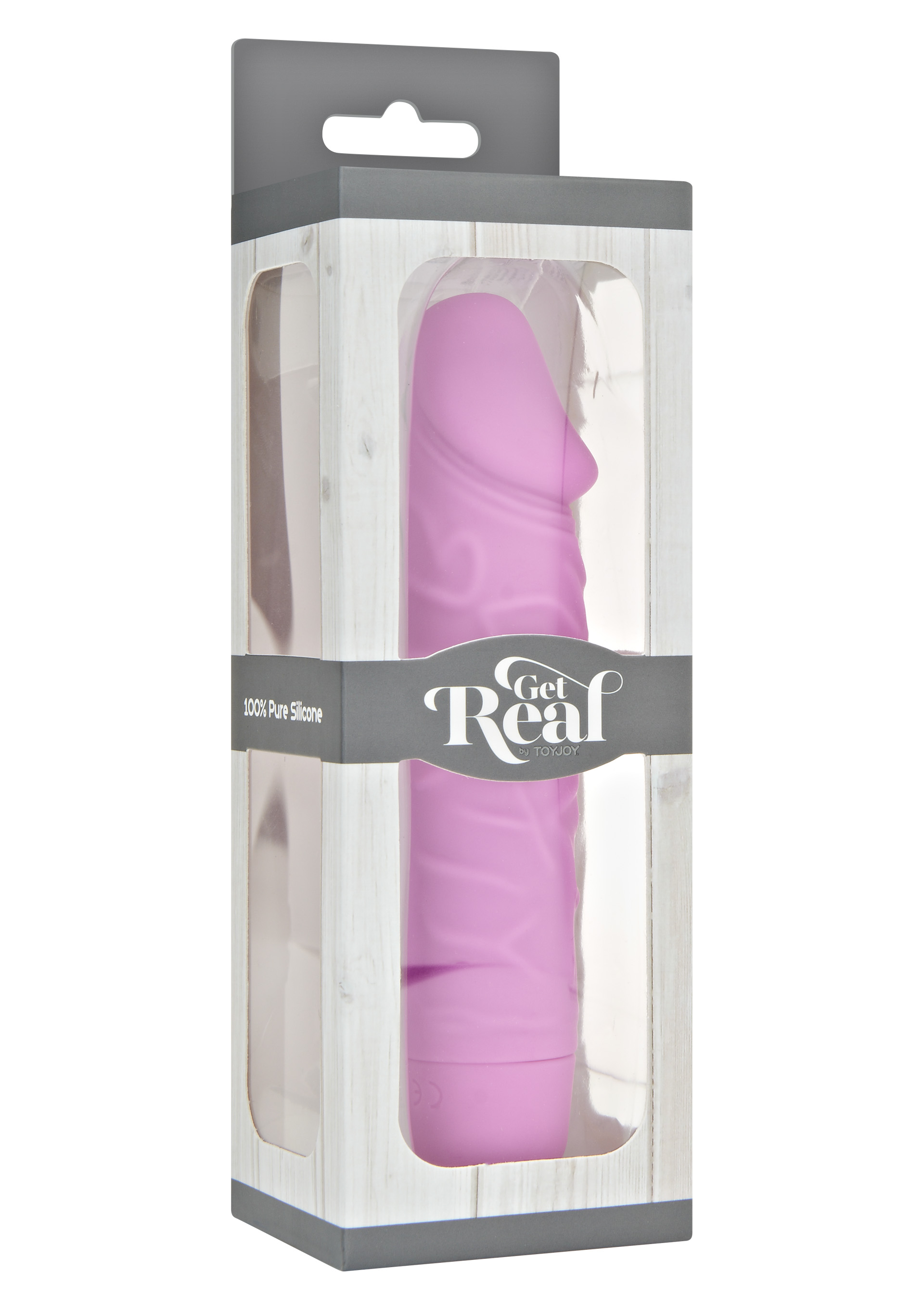 Vibrator Clasic Get Real, 7 Moduri Vibratii, Silicon, Roz, 16.1 cm