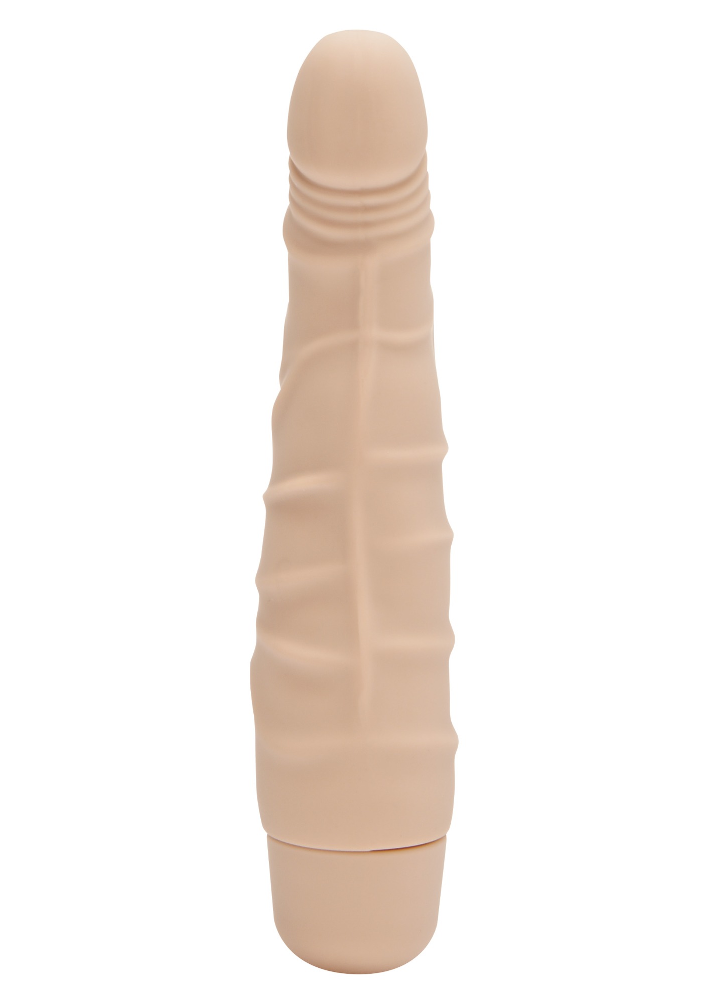 Vibrator Realist Mini Classic, 7 Moduri Vibratii, Silicon, Natural, 16.5 cm