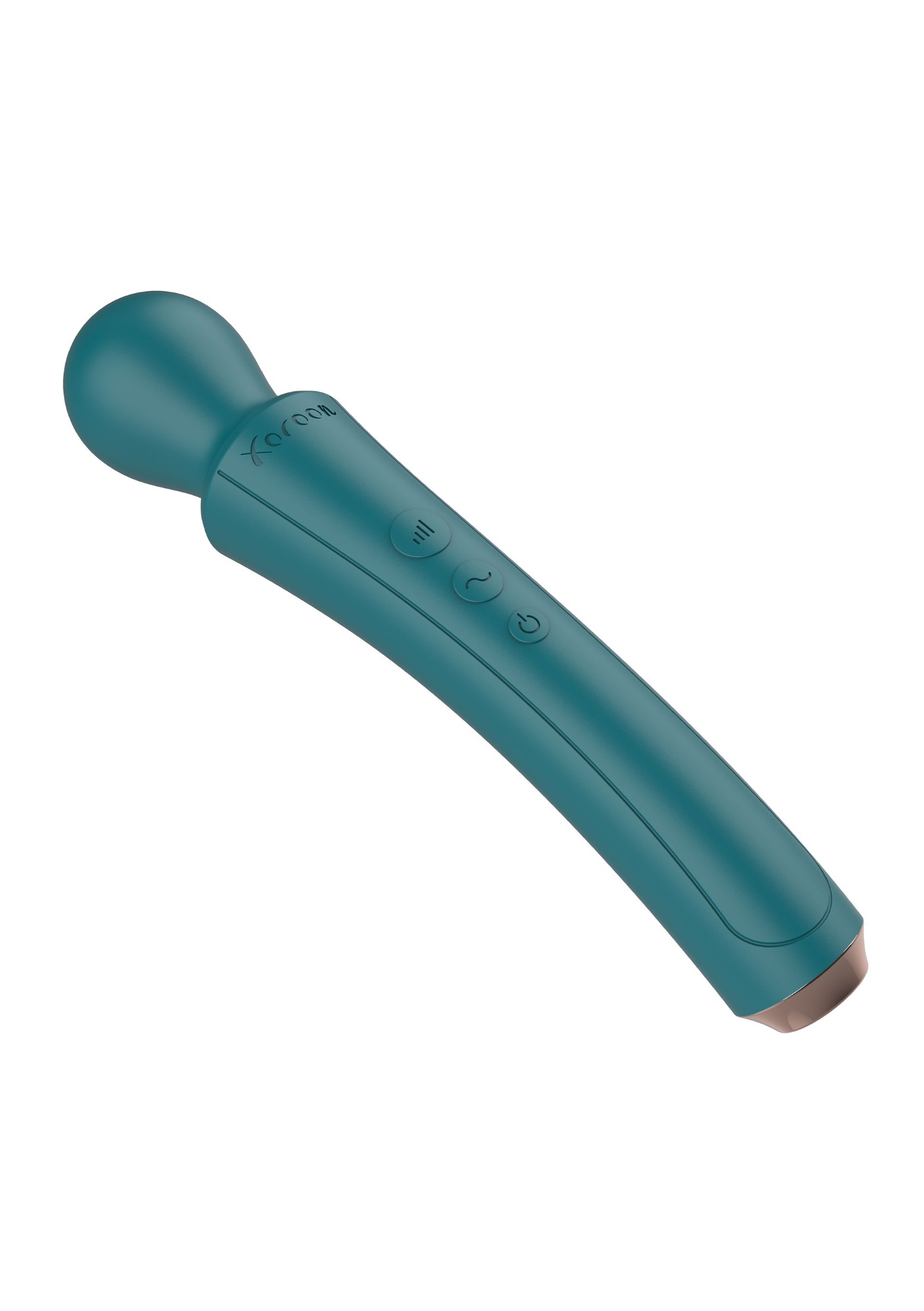 Vibrator The Curved Wand, 10 Moduri Vibratii, 3 Viteze, Silicon, USB, Verde, 27 cm
