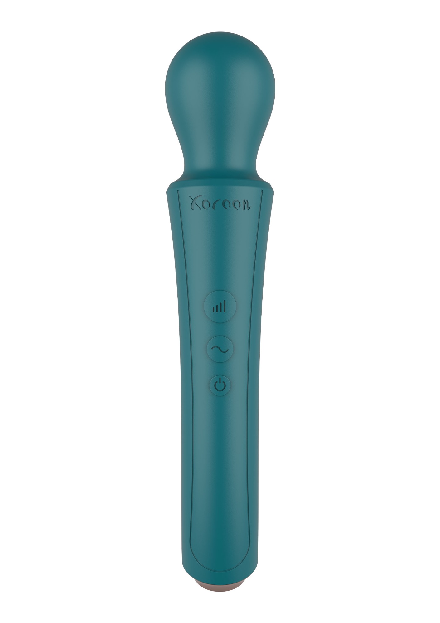 Vibrator The Curved Wand, 10 Moduri Vibratii, 3 Viteze, Silicon, USB, Verde, 27 cm