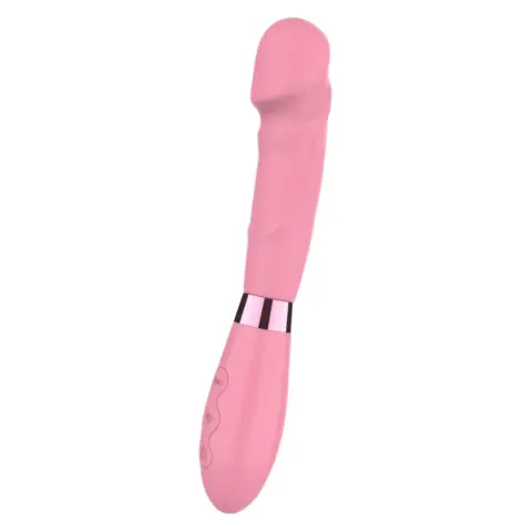 Vibrator Pop Supreme, 10 Moduri Vibratii, Silicon, USB, Roz, 21 cm