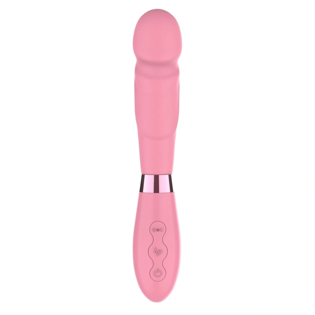 Vibrator Pop Supreme, 10 Moduri Vibratii, Silicon, USB, Roz, 21 cm