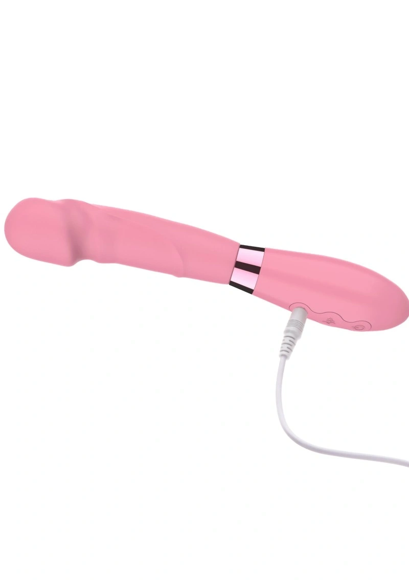 Vibrator Pop Supreme, 10 Moduri Vibratii, Silicon, USB, Roz, 21 cm
