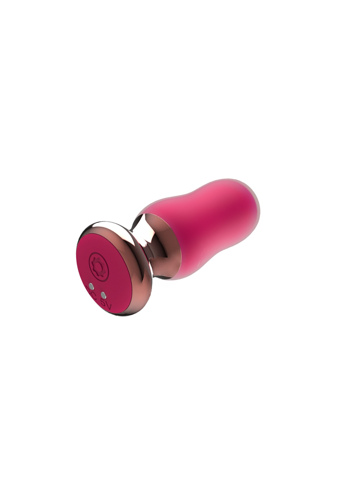 Dop Anal The Exquisite Remote Control, 10 Moduri Vibratii, Silicon, USB, Roz, 9 cm