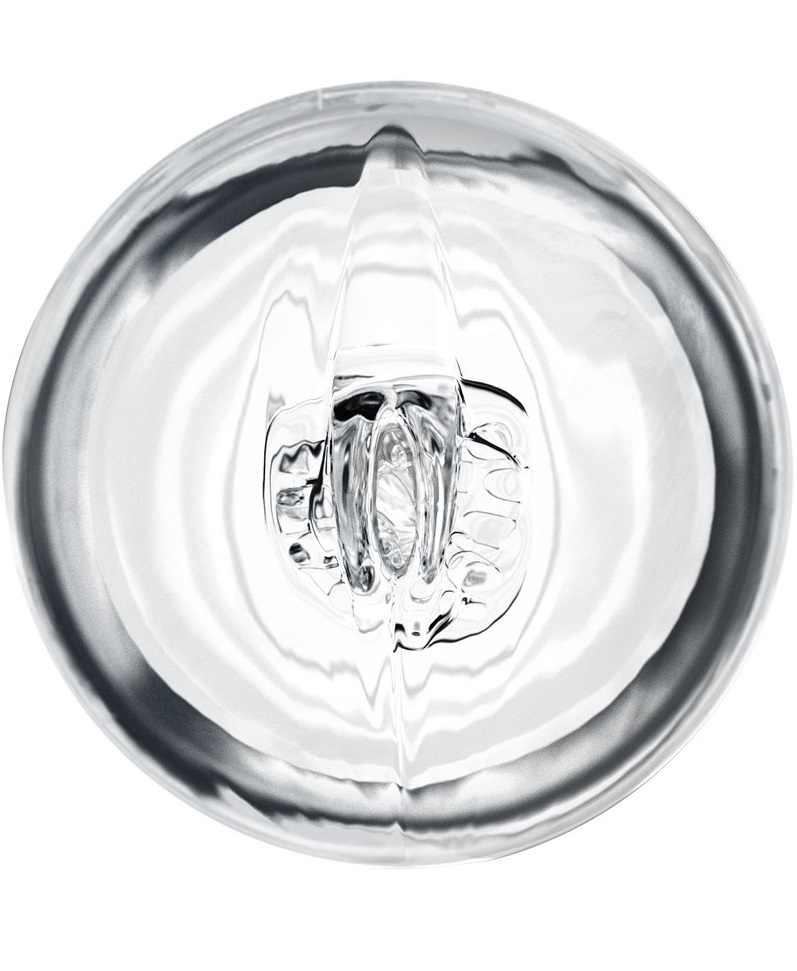 Masturbator Crystal Clear Pussy&Bum, TPE, Transparent