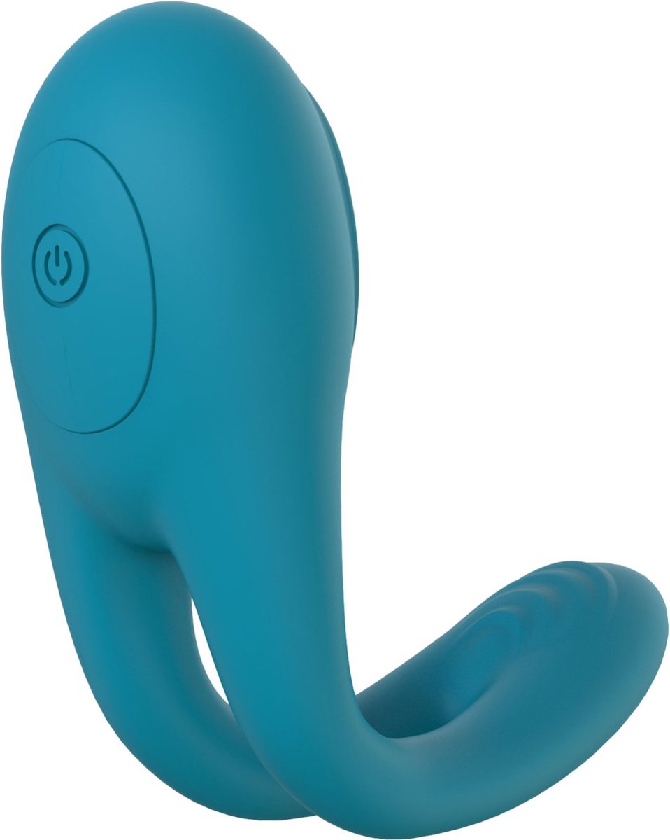 Inel Stimulator Love Connection, 7 Moduri Vibratii, Silicon, USB, Verde