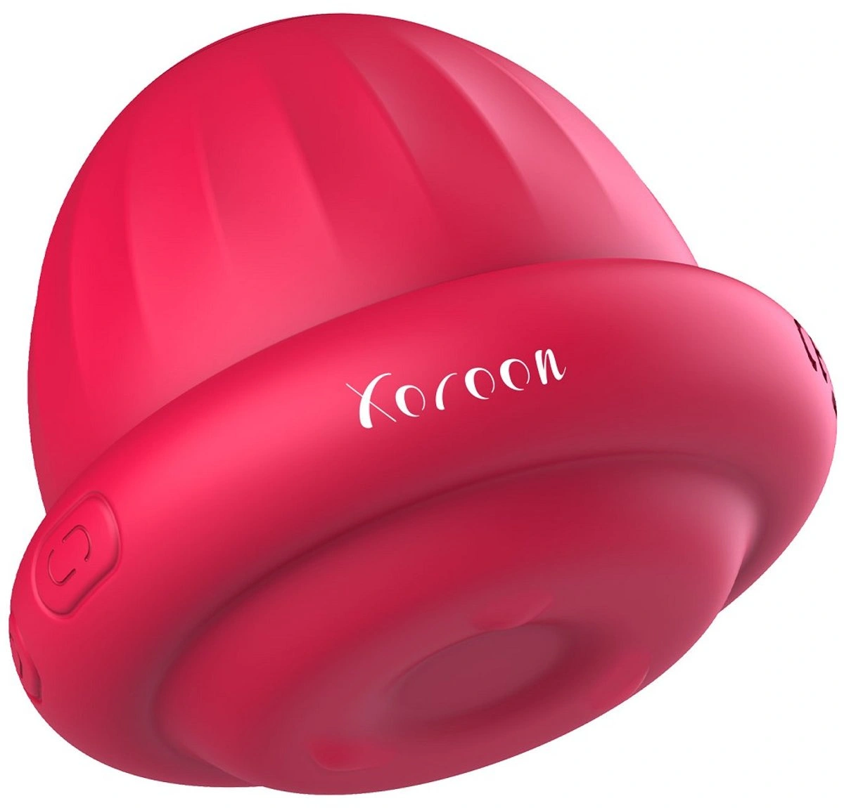 Stimulator Clitoris Xocoon Pearl Pulse Rotating and Vibrating, Silicon, USB, Rosu, 6.5 cm