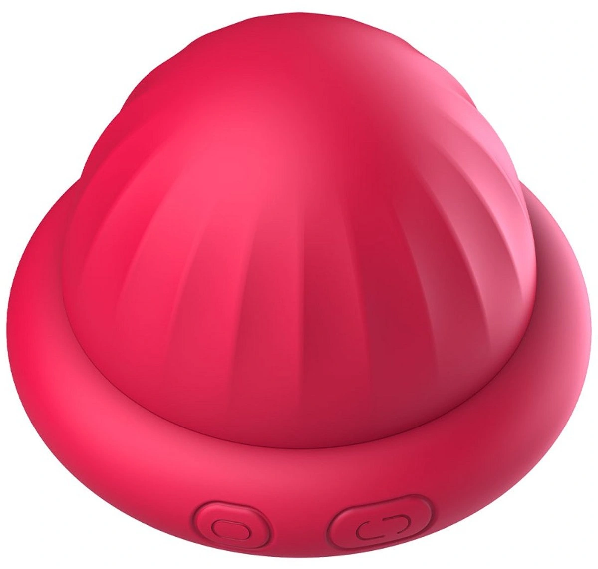 Stimulator Clitoris Xocoon Pearl Pulse Rotating and Vibrating, Silicon, USB, Rosu, 6.5 cm