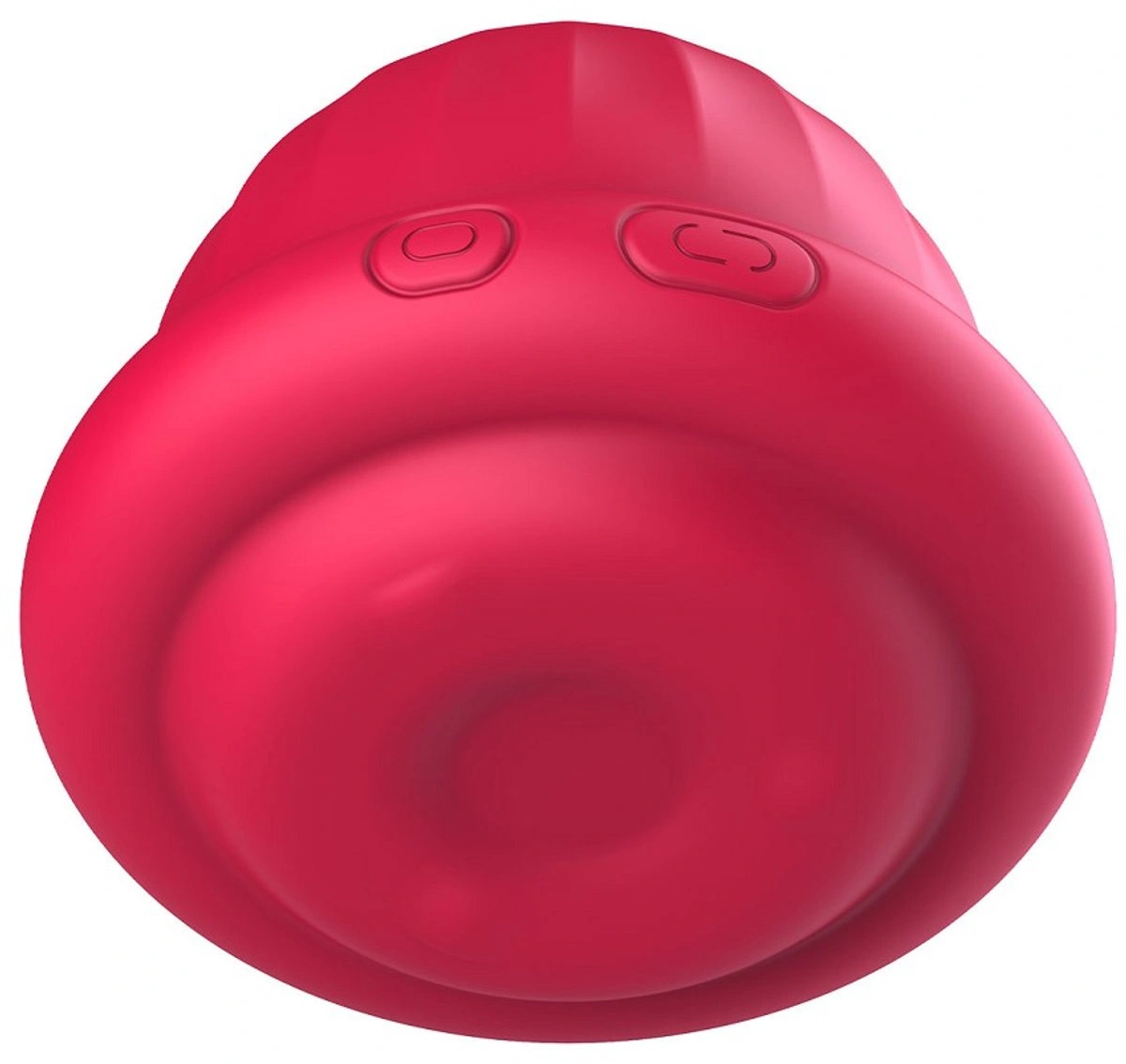 Stimulator Clitoris Xocoon Pearl Pulse Rotating and Vibrating, Silicon, USB, Rosu, 6.5 cm