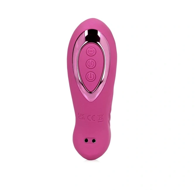 Vibrator Thrusting&Tapping, 10 Moduri Stimulatoare, Silicon, USB, Roz, 15.6 cm