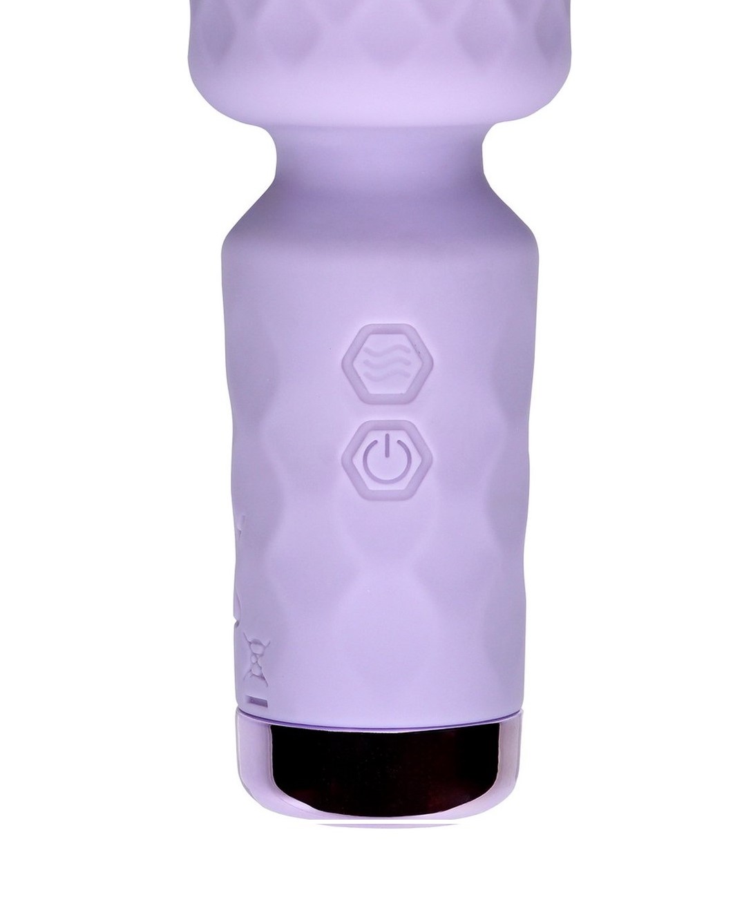 Vibrator Masaj Mini Wand Night Magic, 10 Moduri Vibratii, Silicon, USB, Mov, 11.4 cm