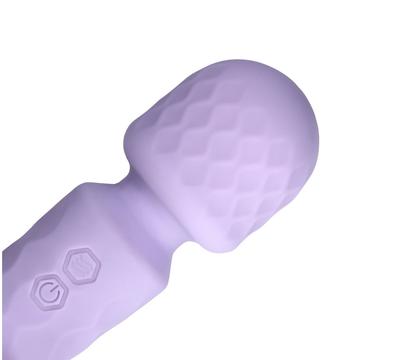 Vibrator Masaj Mini Wand Night Magic, 10 Moduri Vibratii, Silicon, USB, Mov, 11.4 cm