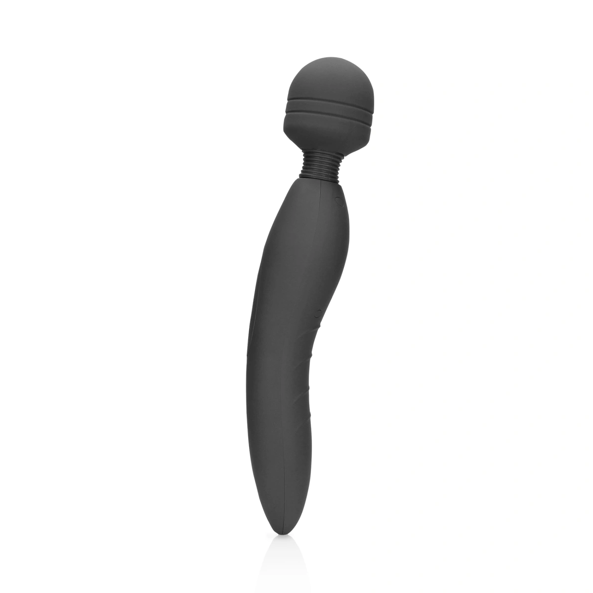 Vibrator Masaj Powerful Wand, 20 Moduri Vibratii, Silicon, USB, Gri, 30.5 cm