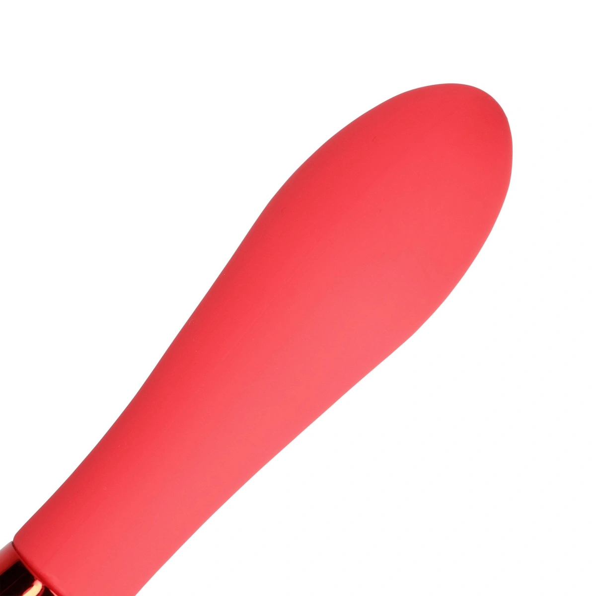 Vibrator Silicone Smooth Vibrator, 10 Moduri Vibratii, Silicon, USB, Rosu, 20.5 cm